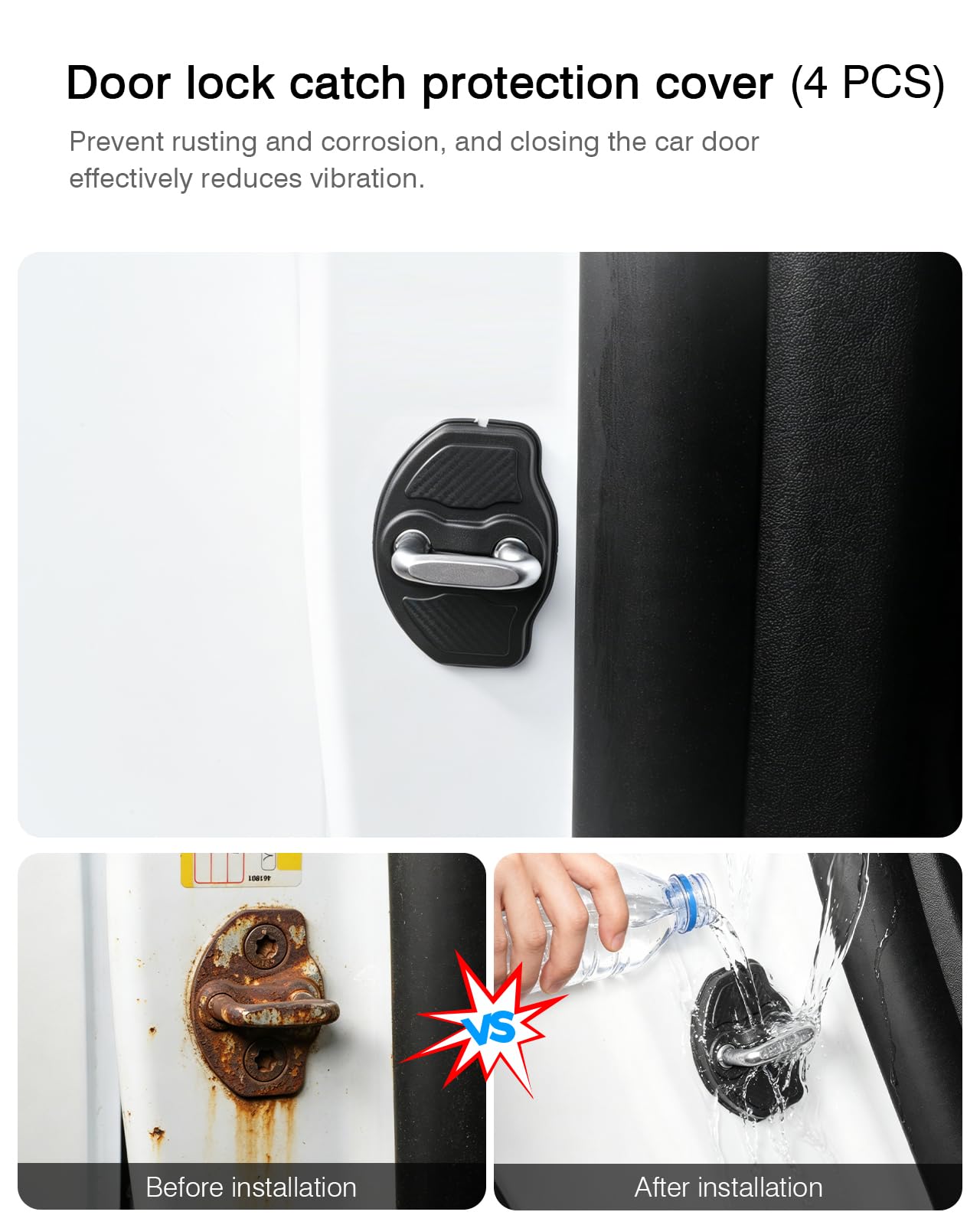 テスラモデルYジュニパー2025＋　ドアポケット収納カバー 4点セット Amazon.com: 4-Piece Door Side Pocket Storage Box for Tesla Model Y